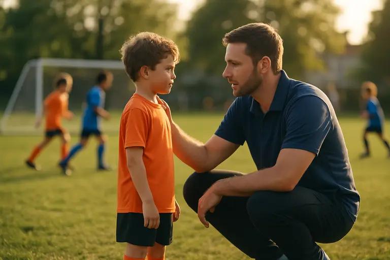 Parents and young players gathering along a community soccer sideline