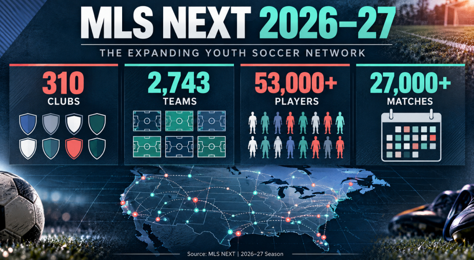 MLS NEXT by the Numbers: The 2026–27 Expansion