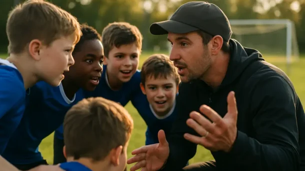 California youth soccer players practice while families watch from a park sideline