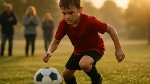 Youth players preparing for the Kick or Treat Tournament at a community soccer field