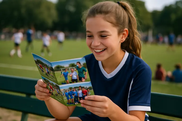 Youth soccer players walking together between tournament fields